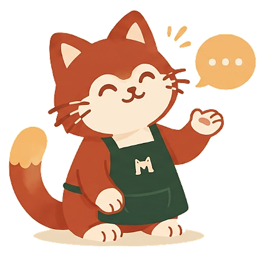 Maskot Meewnu ramah menyapa dan siap menjawab pertanyaan seputar jualan
